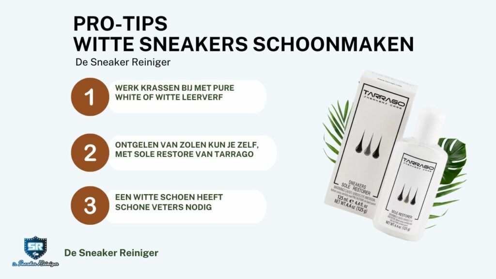 witte sneakers schoonmaken