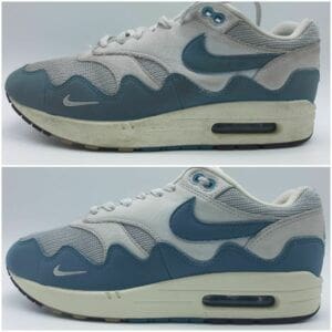 Schoonmaak van Nike Air Max sneakers met professionele reiniger voor een frisse uitstraling.