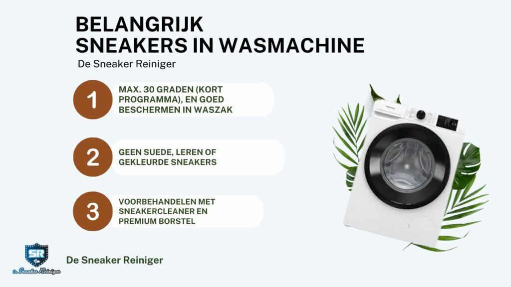 sneakers in wasmachine