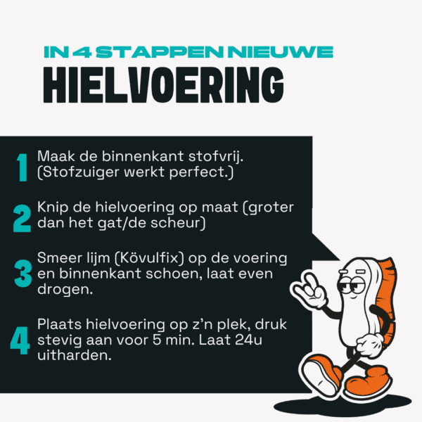 Hielvoering Reparatie Patches Zonder Lijmlaag (zelf lijmen, diverse kleuren) - Afbeelding 2