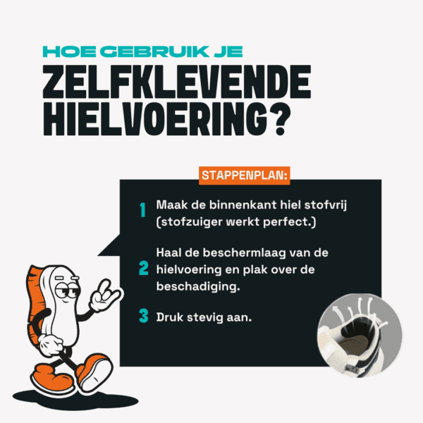 Stap-voor-stap gids voor het plakken van zelfklevende hielvoering