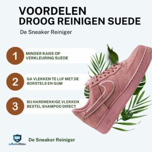 droog reinigen suede