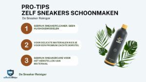 zelf sneakers schoonmaken