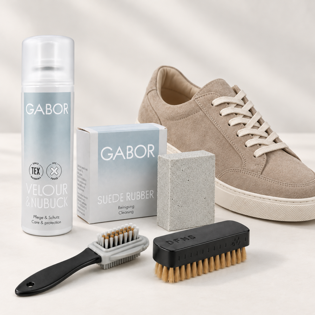 Sneakers schoonmaken, sneakers weer als nieuw 4 Suede schoonmaak set