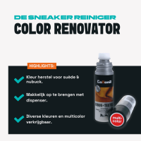 Kleurverf voor sneakers en schoenen, gemakkelijk aan te brengen met dispenser, diverse kleuren besch.