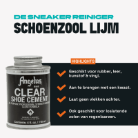 Shoe cement highlights