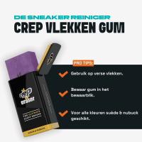 Crep vlekken gum voor het verwijderen van hardnekkige vlekken op sneakers.